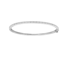 Load image into Gallery viewer, Baguette Diamond Bangle