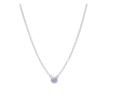 Load image into Gallery viewer, Sapphire Bezel Necklace